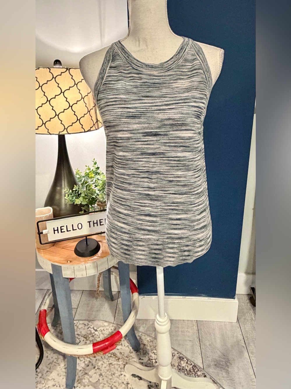 Ann Taylor Factory Space Dye Knit Tank Top NWT M